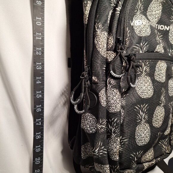 *SALE*Vibedration Hydration Backpack w/o bladder w/ Hat & Bag, blk wht pineapple main image 14